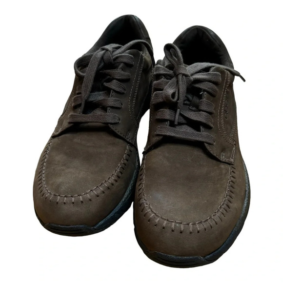 ABEO Smart 3730 Moc Tie Brown Lace-Up Comfort Walking Suede Shoes Men's 9.5 M - Picture 13 of 13